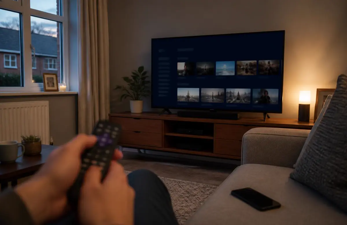 Testing B1G Player free trial on a compatible Smart TV
