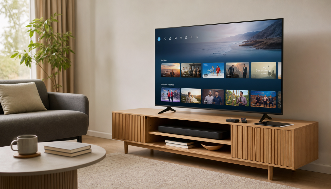 B1G Player streaming setup on Smart TV with compatible devices